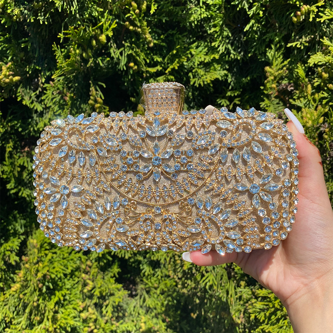 Luxueuze Bloemen Clutch Bag